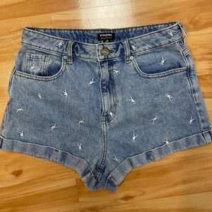 Playboy by PacSun distressed denim shorts 28